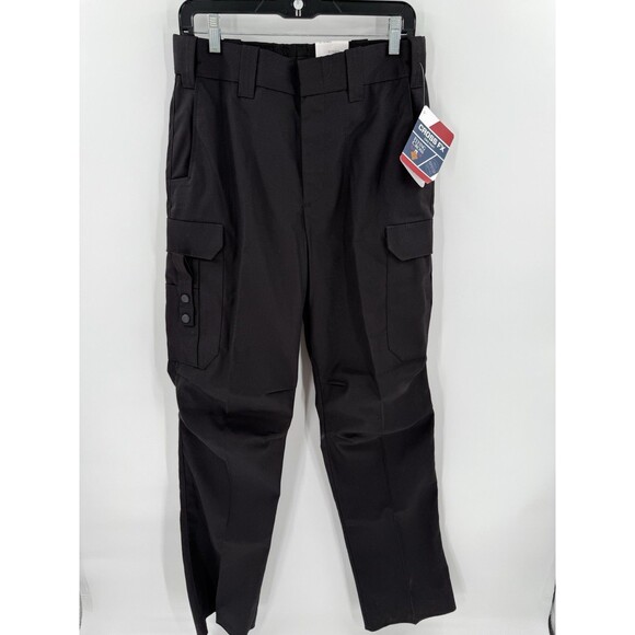 NEW TAGS Black EMS Flying Cross Pants Men's 32 Regular Ripstop Uniform Unhemmed - Picture 8 of 16